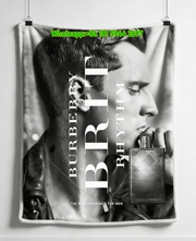Burberry Brit Rhythm Flannel Throw Blanket for Sofa B099